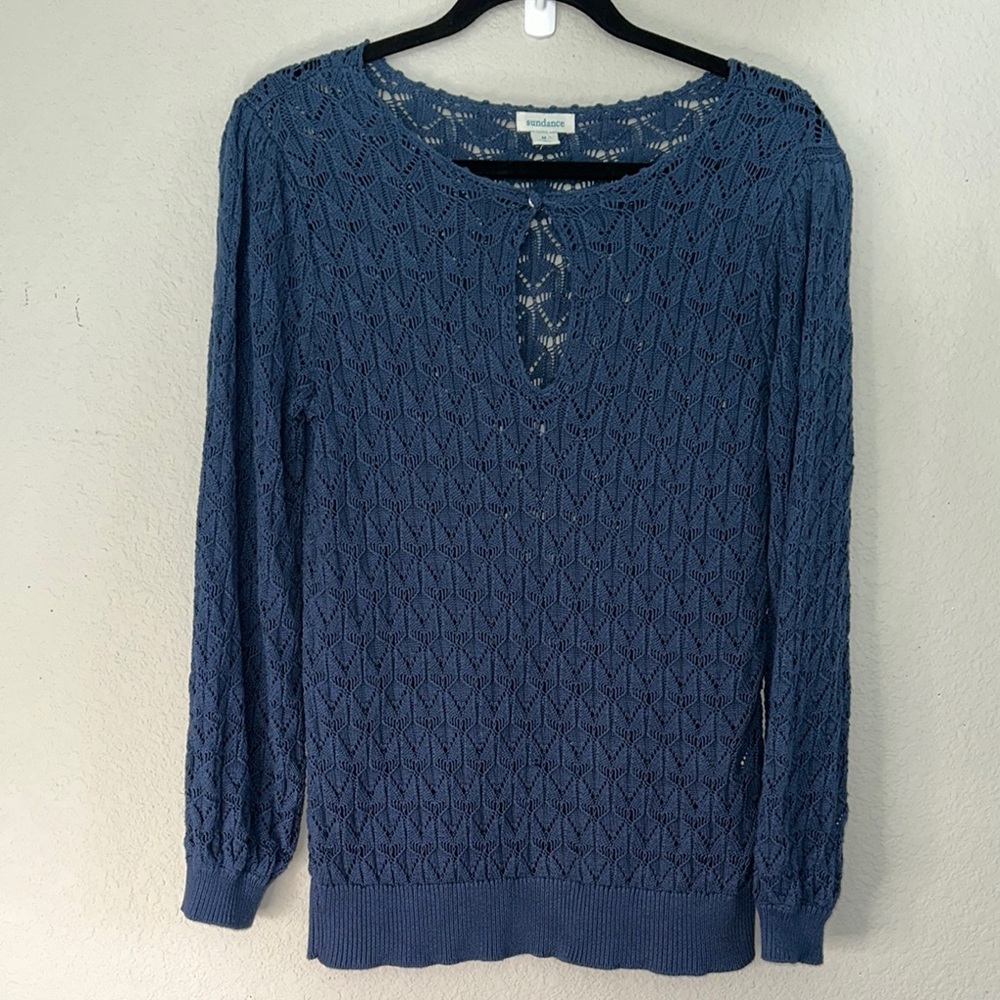 Sundance Deep Blue Knit Sweater